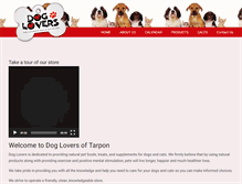 Tablet Screenshot of dogloverstarpon.com